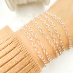 Load image into Gallery viewer, V191SS. 925 Sterling Silver Smooth Oval Link Chain
