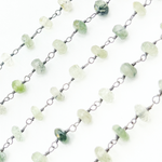 Load image into Gallery viewer, Green Rutile Oxidized Wire Chain.