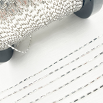 Load image into Gallery viewer, 925 Sterling Silver Diamond Cut Bar Link Chain
