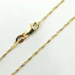 Load image into Gallery viewer, 14K Solid Gold Diamond Cut Bar Chain.