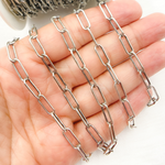 Load image into Gallery viewer, Oxidized Sterling Silver Paperclip Chain