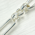Load image into Gallery viewer, 925 Sterling Silver Hollow Paperclip and Rolo Link Chain.