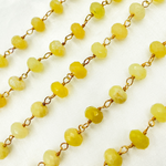 Load image into Gallery viewer, Yellow Opal Gold Plated Wire Chain.