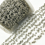 Load image into Gallery viewer, Steel Pyrite Cluster Dangle 925 Sterling Silver Wire Chain.