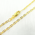 Load image into Gallery viewer, 14K Solid Gold Flat Marina Chain