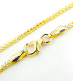 Load image into Gallery viewer, 040FRP1. 14K Solid Gold Wheat Chain