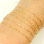 Load image into Gallery viewer, 14k Solid Yellow Gold Flat Oval Link Chain