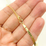 Load image into Gallery viewer, 14K Solid Yellow Gold Flat Snake Chain