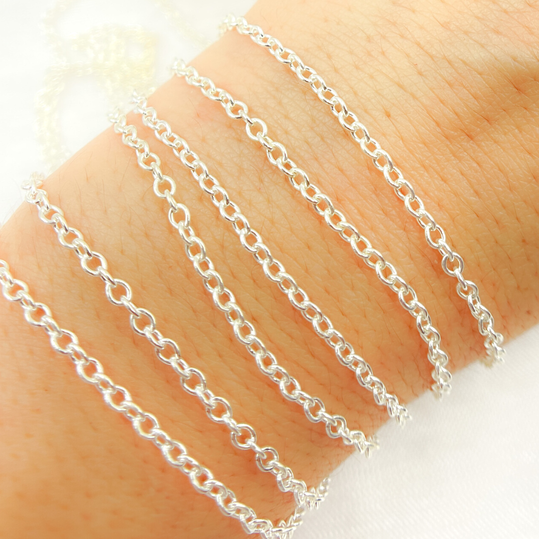 925 Sterling Silver Cable Chain.