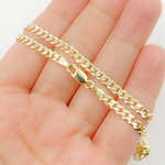 Load image into Gallery viewer, 14K Solid Gold Flat Curb Chain
