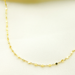 Load image into Gallery viewer, 14K Solid Gold Cable and Cubes Chain