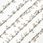 Load image into Gallery viewer, Coated Peach Moonstone Cluster Dangle Oxidized Wire Chain.