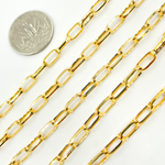 Load image into Gallery viewer, Gold Plated 925 Sterling Silver Rectangular Link Chain