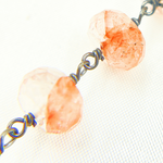 Load image into Gallery viewer, Strawberry Quartz Oxidized Wire Chain