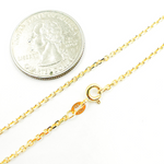 Load image into Gallery viewer, Solid Gold Diamond Cut Cable Link Chain