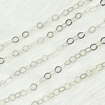 Load image into Gallery viewer, 925 Sterling Silver Flat Oval Link Chain.