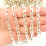 Load image into Gallery viewer, 925 Sterling Silver Flat Oval Link Chain