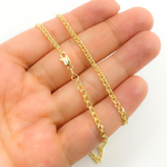 Load image into Gallery viewer, 14K Solid Gold Wheat Chain