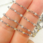 Load image into Gallery viewer, Gold Rutile Oxidized Wire Chain