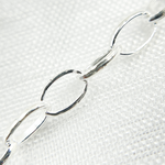 Load image into Gallery viewer, Sterling Silver Smooth Oval Link Chain