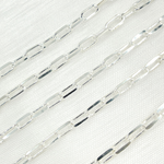 Load image into Gallery viewer, V184SS. 925 Sterling Silver Diamond Cut Paperclip Link Chain