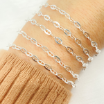 Load image into Gallery viewer, 925 Sterling Silver Flat Marina Link Chain