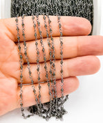 Load image into Gallery viewer, Black Moonstone Wire Wrap Chain