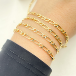 Load image into Gallery viewer, 14K Gold Filled Flat Oval & Round Link Curb Chain.