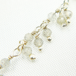 Load image into Gallery viewer, Labradorite Cluster Dangle 925 Sterling Silver Wire Chain.