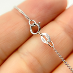 Load image into Gallery viewer, 14K Solid White Gold Curb Chain