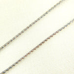 Load image into Gallery viewer, 14K Solid White Gold Wheat Chain