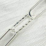 Load image into Gallery viewer, 925 Sterling Silver Paperclip Smooth & Diamond Cut Link Chain.