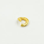 Load image into Gallery viewer, 8MM_14 Gauge Gold Plated Sterling Silver Hammered Open Jump Ring