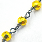 Load image into Gallery viewer, Gold Coated Pyrite Wire Chain