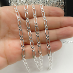 Load image into Gallery viewer, Sterling Silver Figaro Chain