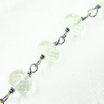Load image into Gallery viewer, Green Amethyst Oxidized Wire Chain