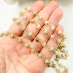 Load image into Gallery viewer, Coated Cats Eye Gold Plated Wire Chain.