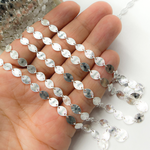 Load image into Gallery viewer, Sterling Silver Textured Oval Link Chain