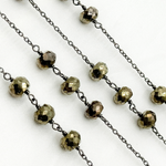 Load image into Gallery viewer, Pyrite Oxidized Connected Wire Chain.