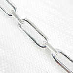 Load image into Gallery viewer, 925 Sterling Silver Paperclip Diamond Cut Link Chain