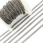 Load image into Gallery viewer, Y57OX. Oxidized Sterling Silver Curb Chain
