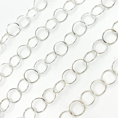 Sterling Silver Smooth Round Link Chain