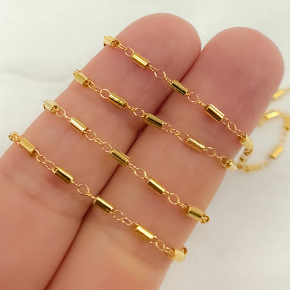 14K Gold-Filled Cable Tube Chain