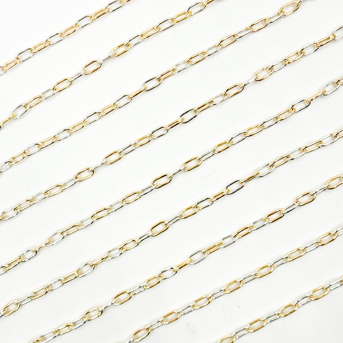 XM/3106XETT. 14k Gold Filled Smooth Paperclip Link Chain