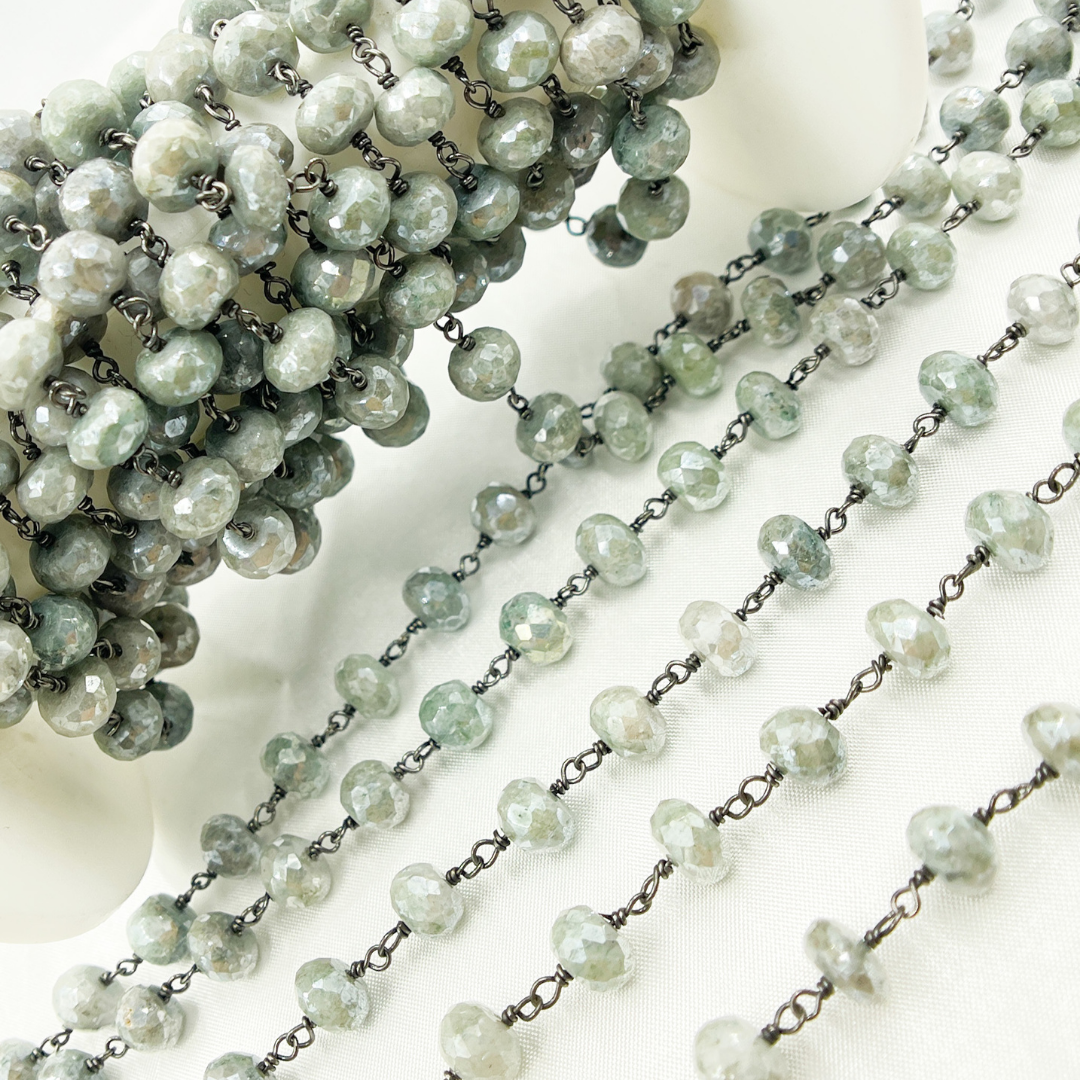 Coated Quartz Round Shape Oxidized Wire Chain.