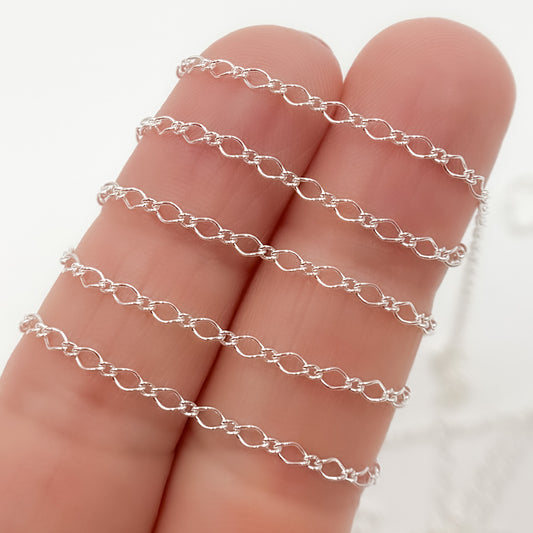 Sterling Silver Twisted Cable Chain