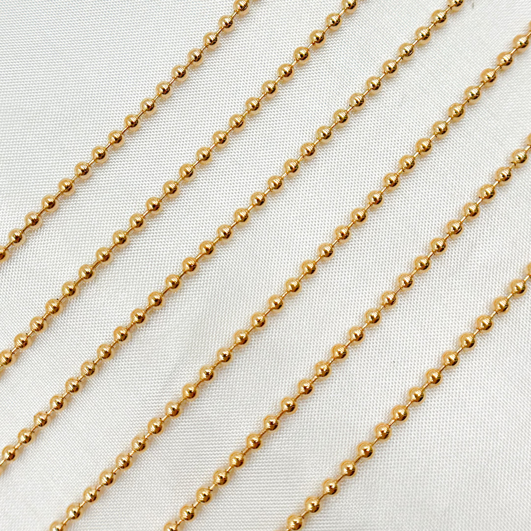 2.0MMBC. 14K Gold Filled Ball Chain