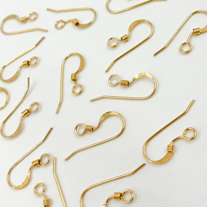 Gold-filled Ear Wire with Coil