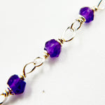 Load image into Gallery viewer, AME34. Amethyst Sterling Silver Wire Chain
