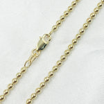 Load image into Gallery viewer, 220CP. 14K Solid Yellow Gold Ball Necklace
